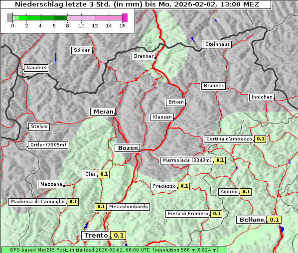 Niederschlag, 2. 2. 2026