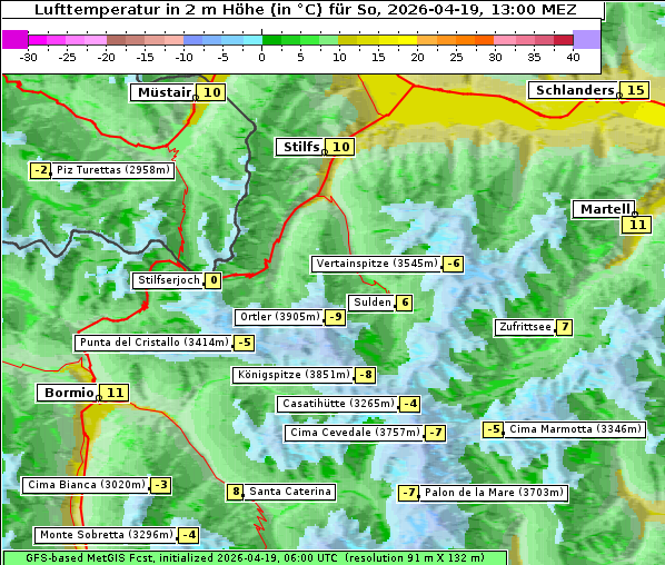 Temperatur, 19. 4. 2026