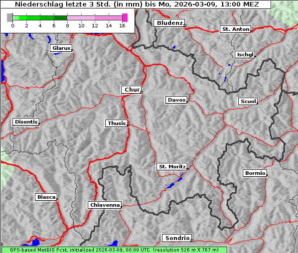 Niederschlag, 9. 3. 2026