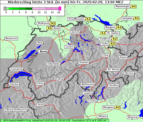 Niederschlag, 28. 2. 2025