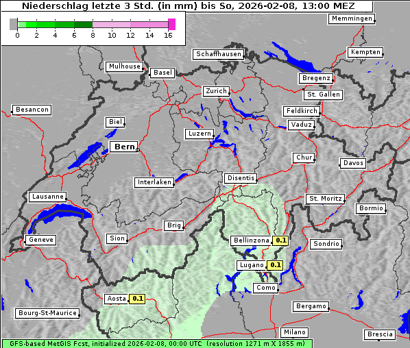 Niederschlag, 8. 2. 2026