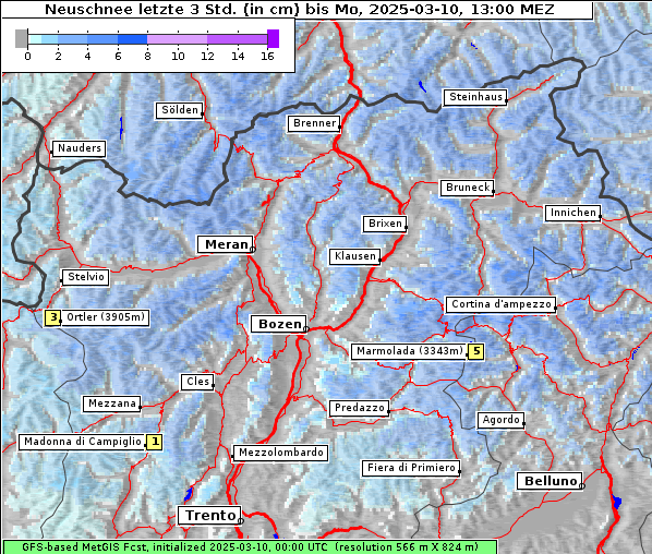 Neuschnee, 10. 3. 2025