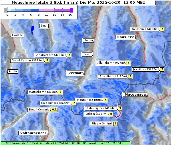 Neuschnee, 20. 10. 2025