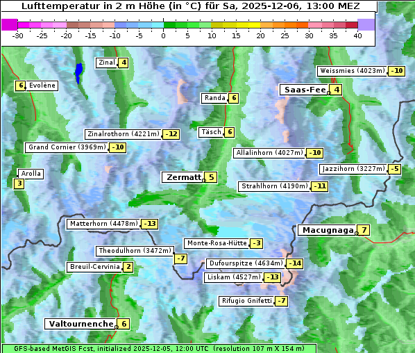 Temperatur, 6. 12. 2025