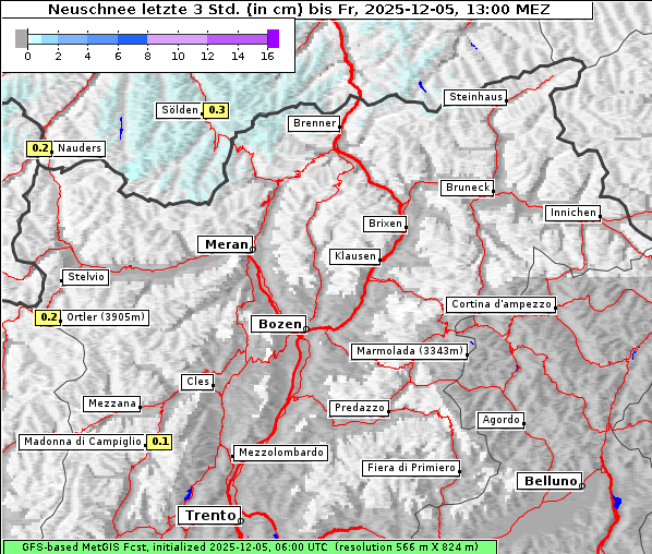Neuschnee, 5. 12. 2025