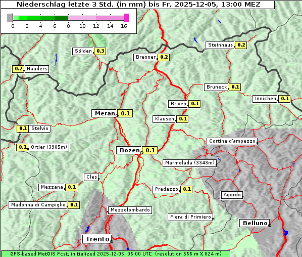 Niederschlag, 5. 12. 2025