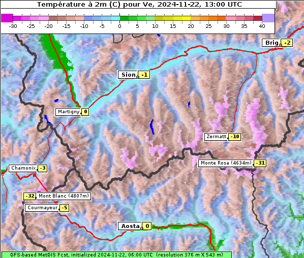 Temperatur, 22. 11. 2024