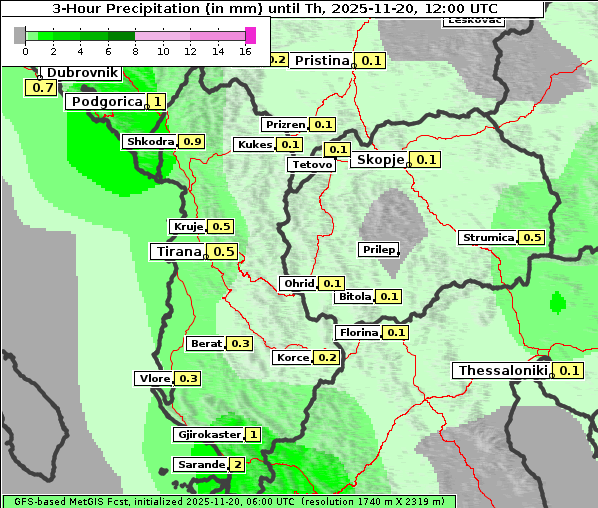 Niederschlag, 20. 11. 2025