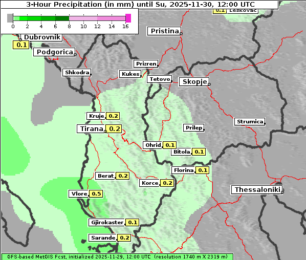Niederschlag, 30. 11. 2025