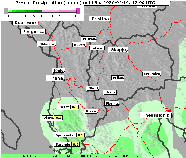 Niederschlag, 19. 4. 2026