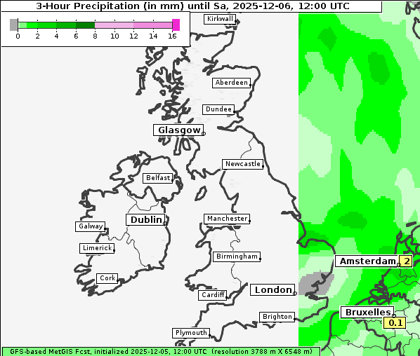 Niederschlag, 6. 12. 2025