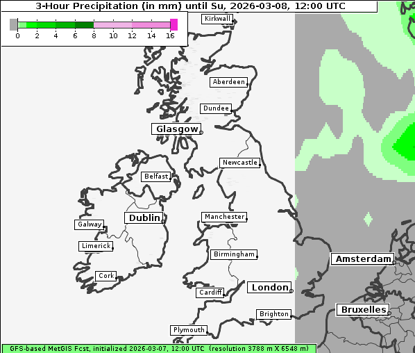 Niederschlag, 8. 3. 2026