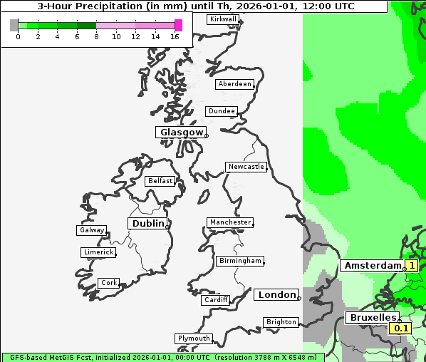 Niederschlag, 1. 1. 2026