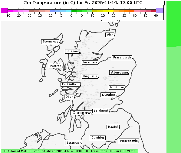 Temperatur, 14. 11. 2025