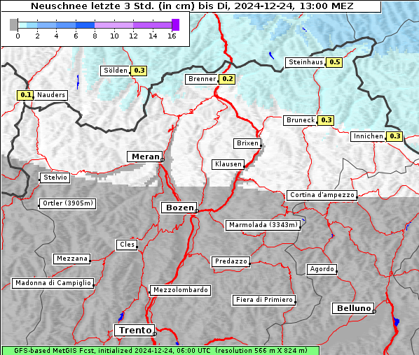 Neuschnee, 24. 12. 2024