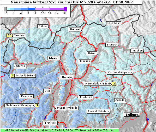 Neuschnee, 27. 1. 2025