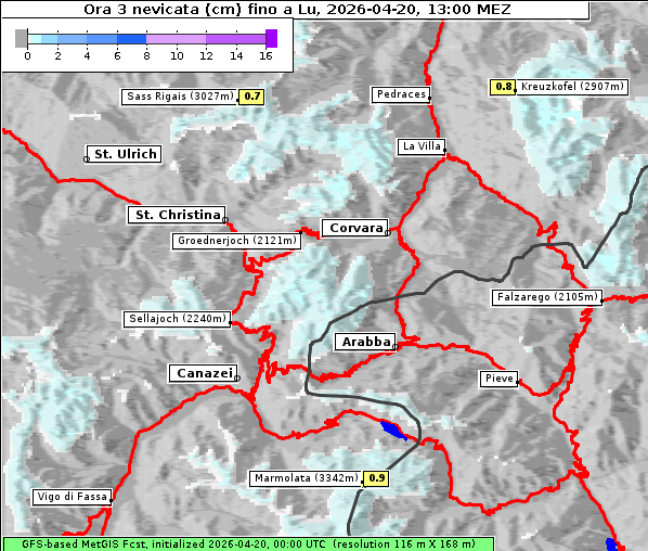 Neuschnee, 20. 4. 2026