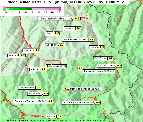 Niederschlag, 5. 6. 2025