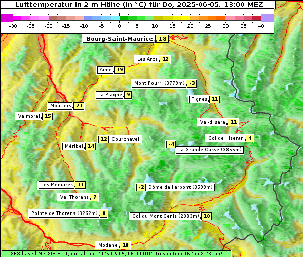 Temperatur, 5. 6. 2025