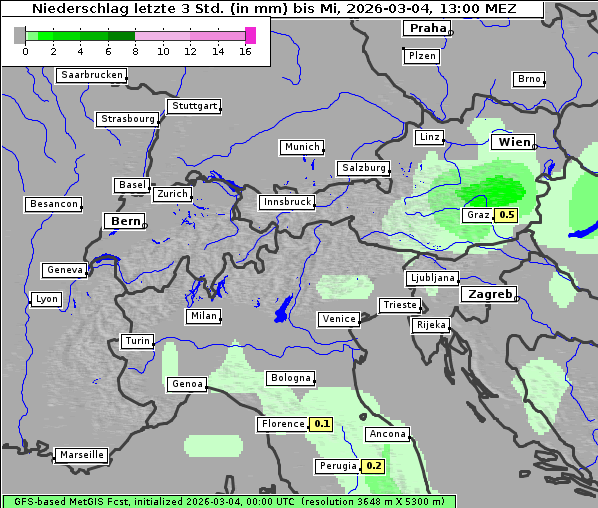 Niederschlag, 4. 3. 2026