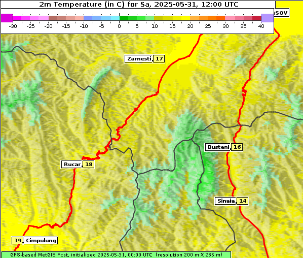 Temperatur, 31. 5. 2025