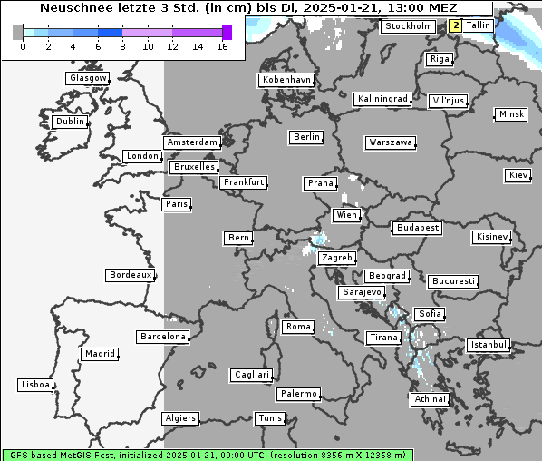 Neuschnee, 21. 1. 2025