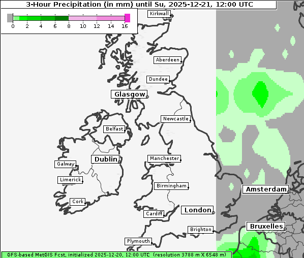 Niederschlag, 21. 12. 2025