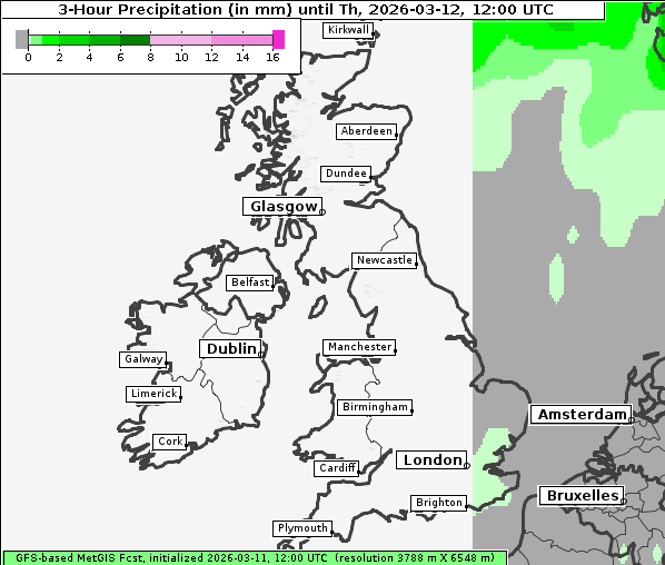 Niederschlag, 12. 3. 2026