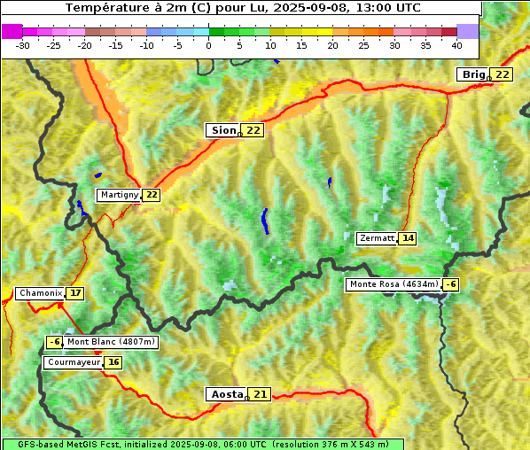 Temperatur, 8. 9. 2025