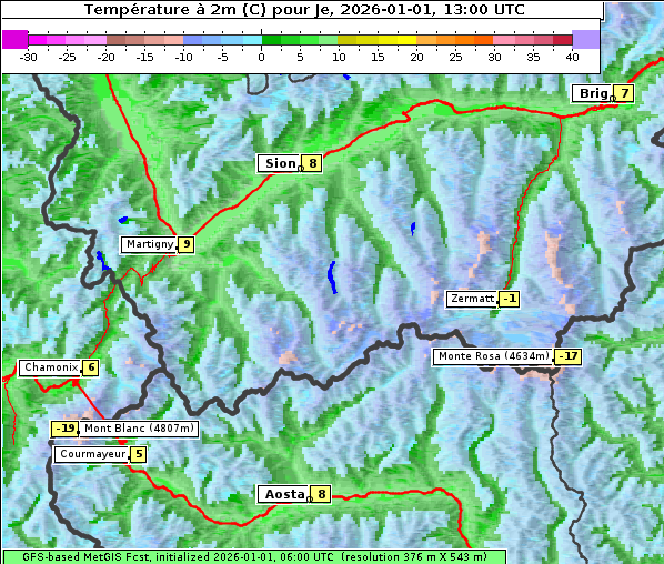 Temperatur, 1. 1. 2026