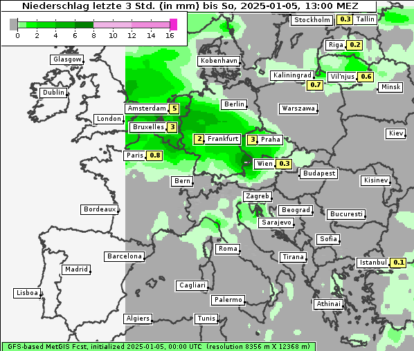 Niederschlag, 5. 1. 2025