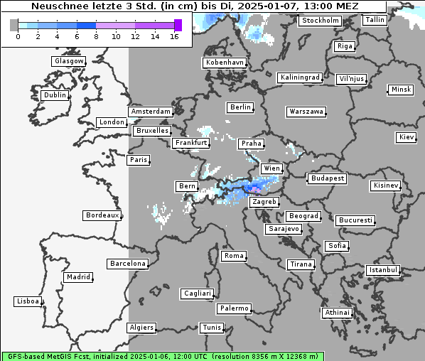 Neuschnee, 7. 1. 2025