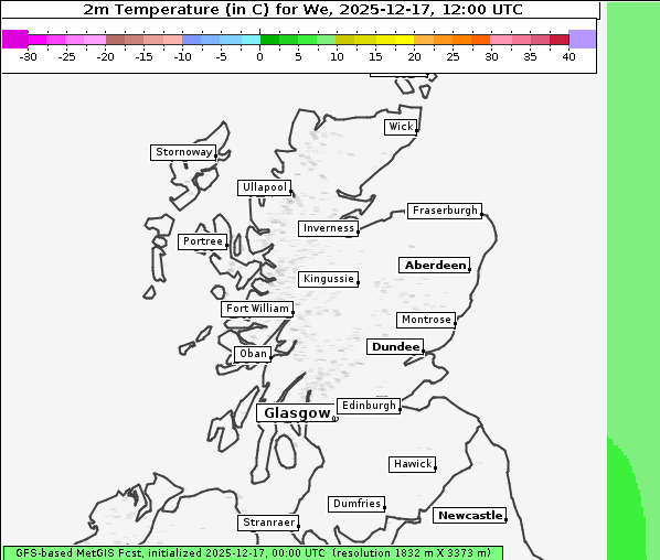 Temperatur, 17. 12. 2025