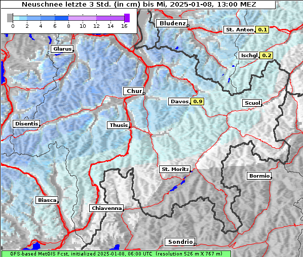 Neuschnee, 8. 1. 2025