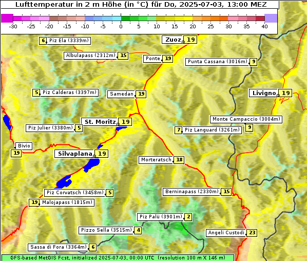 Temperatur, 3. 7. 2025