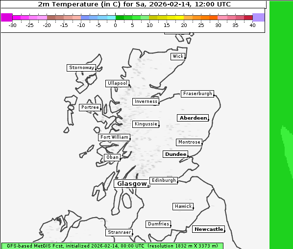 Temperatur, 14. 2. 2026