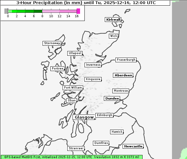 Niederschlag, 16. 12. 2025
