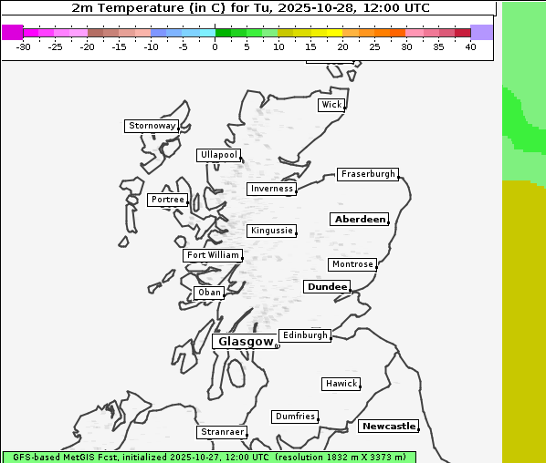 Temperatur, 28. 10. 2025