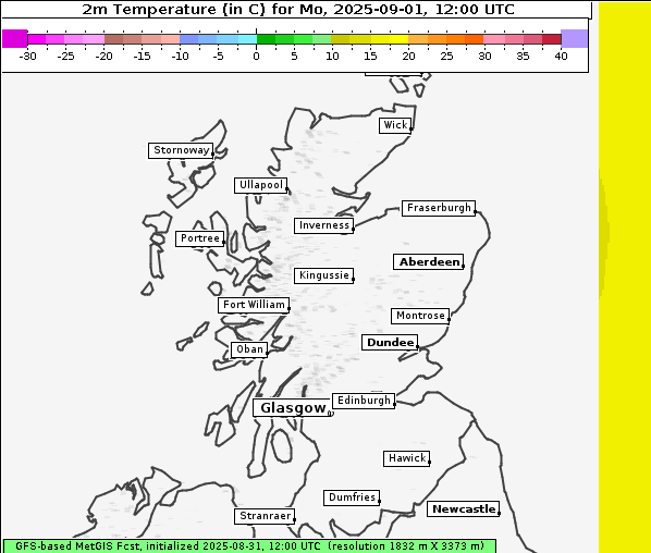 Temperatur, 1. 9. 2025