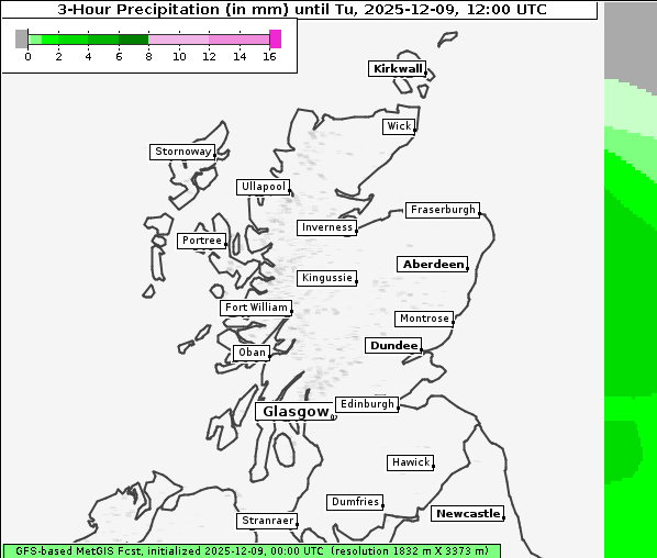 Niederschlag, 9. 12. 2025
