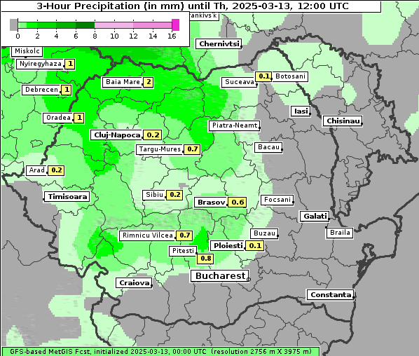 Niederschlag, 13. 3. 2025