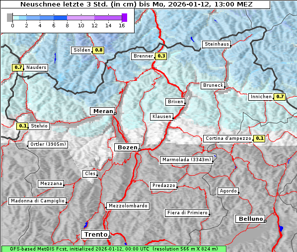 Neuschnee, 12. 1. 2026