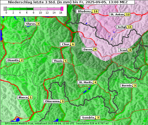 Niederschlag, 5. 9. 2025