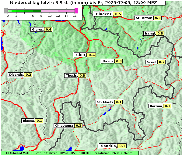 Niederschlag, 5. 12. 2025