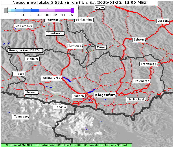 Neuschnee, 25. 1. 2025