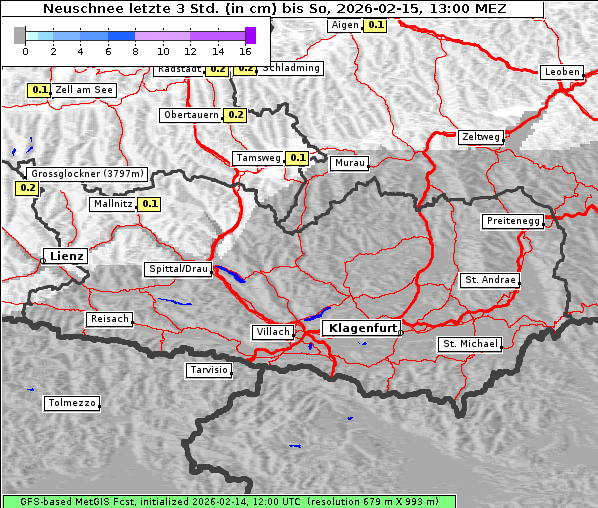 Neuschnee, 15. 2. 2026