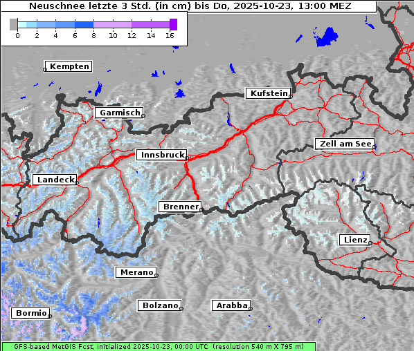 Neuschnee, 23. 10. 2025