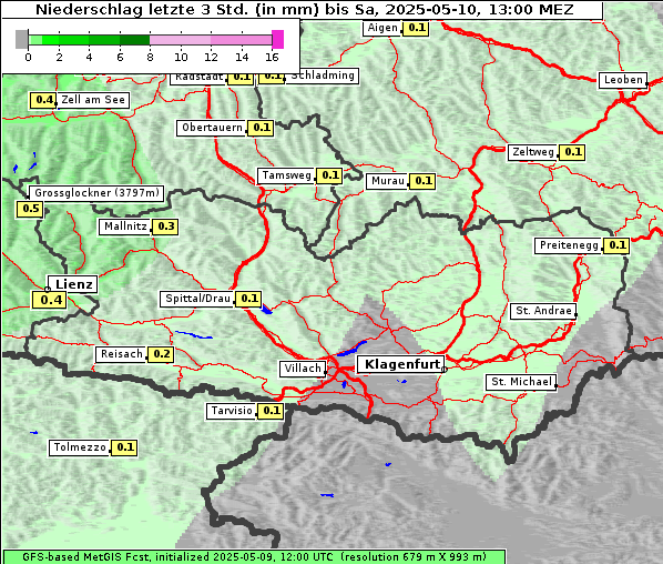 Niederschlag, 10. 5. 2025