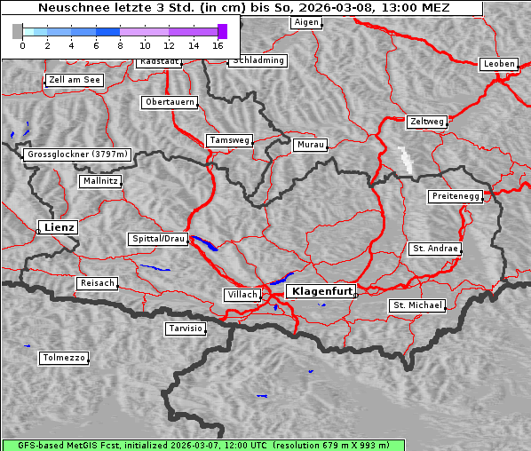 Neuschnee, 8. 3. 2026