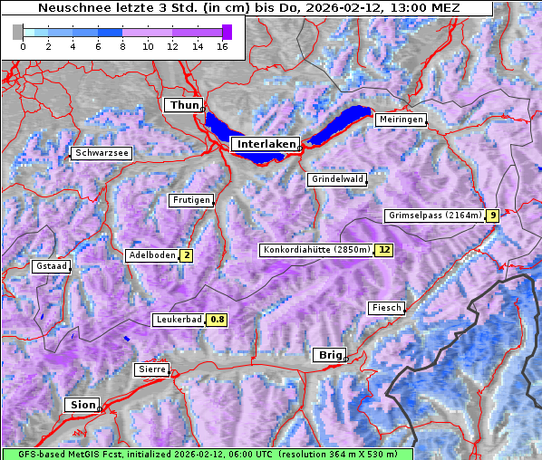 Neuschnee, 12. 2. 2026